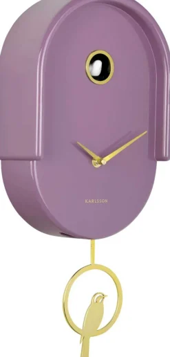 Horloge murale en ABS Tweet (Violet)