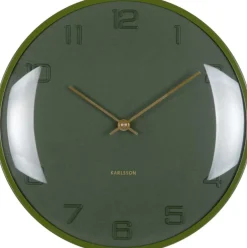 Horloge murale en métal Fuerte Dome (Vert)
