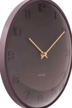 Horloge murale en métal Fuerte Dome (Marron)
