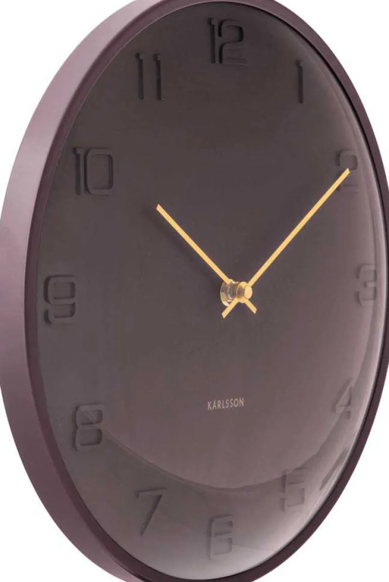 Horloge murale en métal Fuerte Dome (Marron)