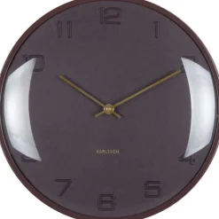 Horloge murale en métal Fuerte Dome (Marron)