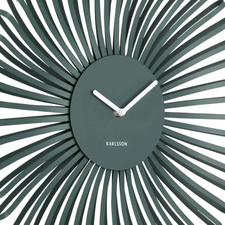 Horloge murale en métal Polo (Vert)