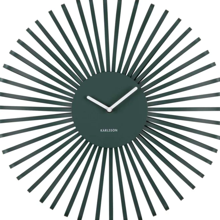 Horloge murale en métal Polo (Vert)