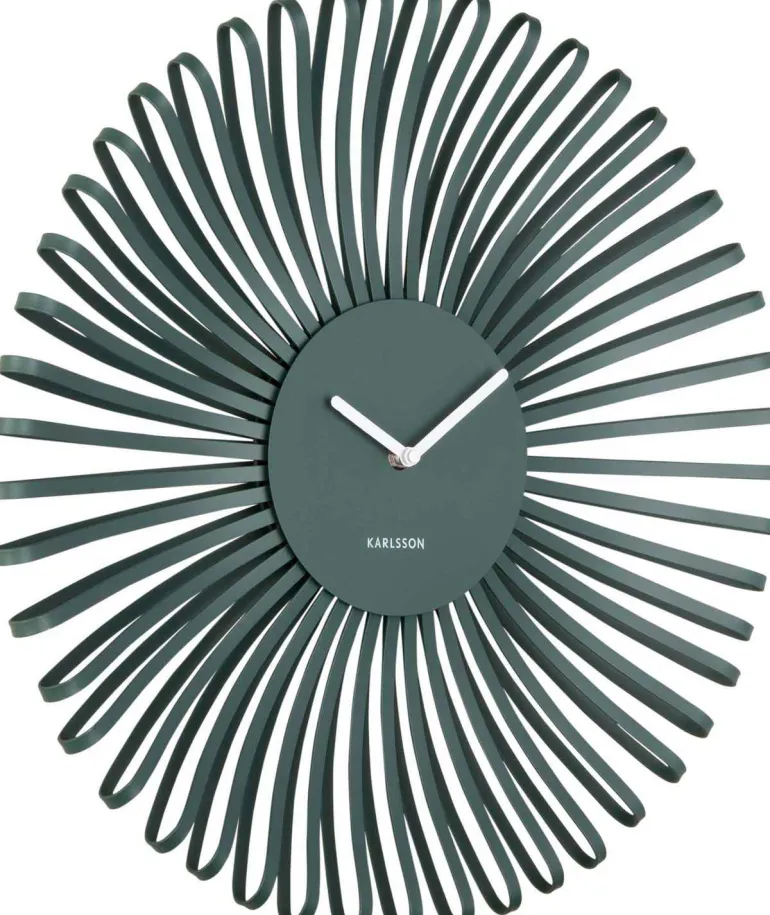 Horloge murale en métal Polo (Vert)