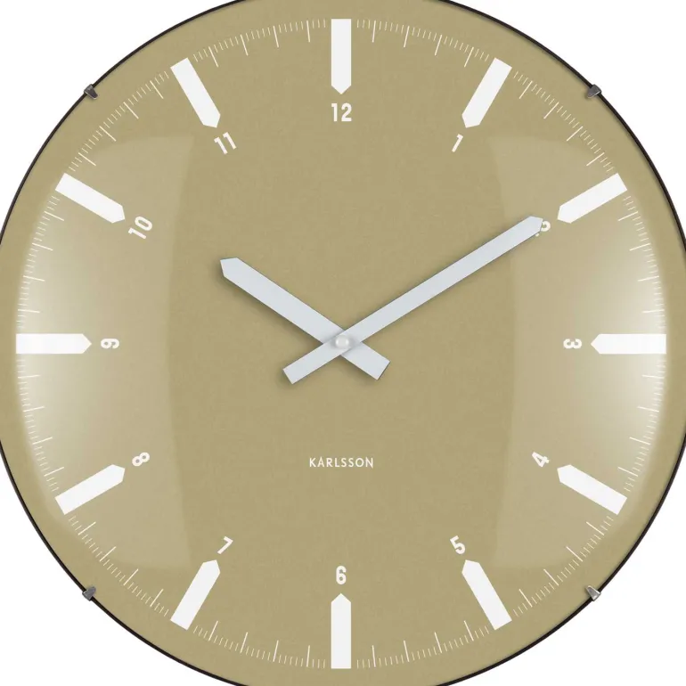 Horloge murale en polypropylène Realista Dome (Vert)