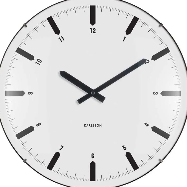 Horloge murale en polypropylène Realista Dome (Blanc)