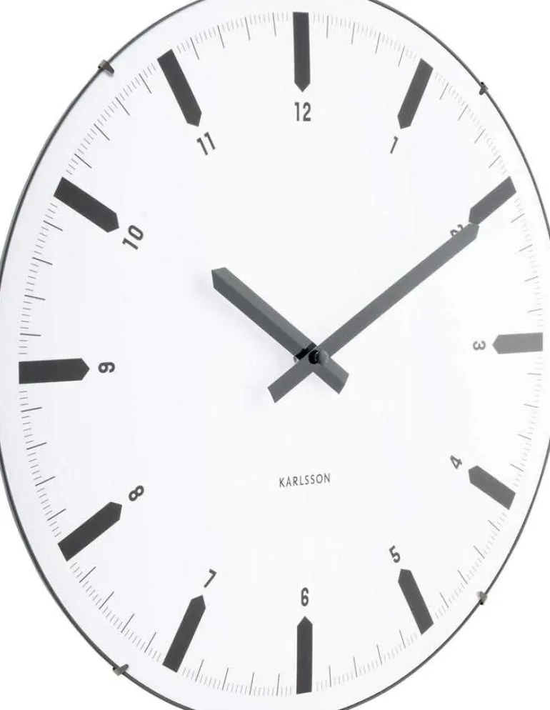 Horloge murale en polypropylène Realista Dome (Blanc)