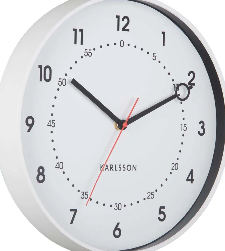 Horloge murale en résine Fresco (Blanc)