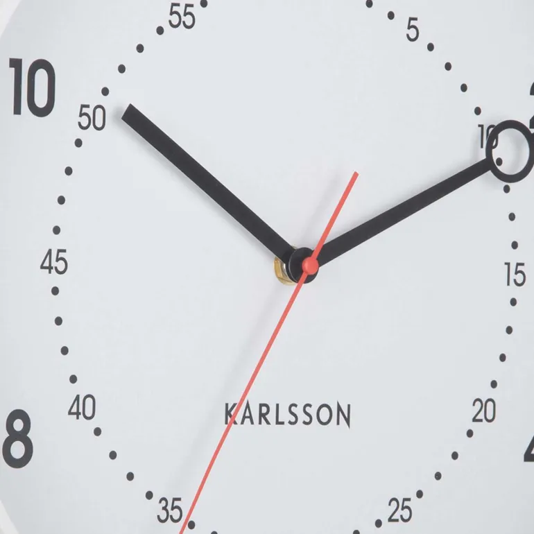 Horloge murale en résine Fresco (Blanc)