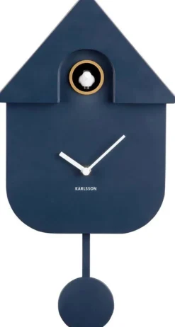 Horloge murale moderne Cuckoo (Bleu foncé)