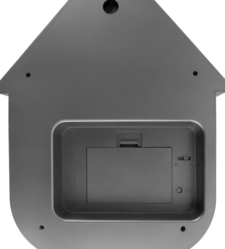 Horloge murale moderne Cuckoo (Gris foncé métallique)
