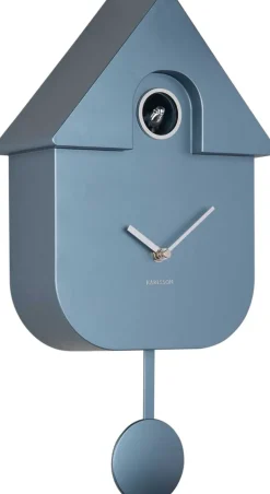 Horloge murale moderne Cuckoo (Bleu foncé métallique)