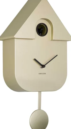 Horloge murale moderne Cuckoo (Or métallique)