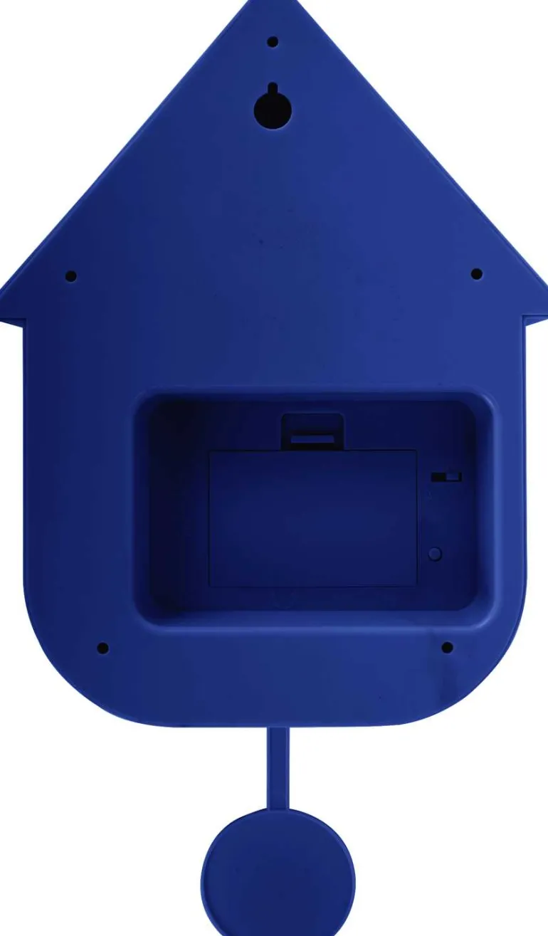 Horloge murale moderne Cuckoo (Bleu cobalt)