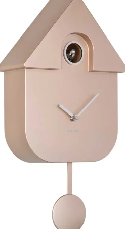 Horloge murale moderne Cuckoo (Rose gold métallique)