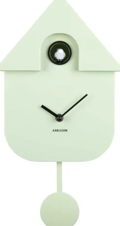 Horloge murale moderne Cuckoo (Vert clair)