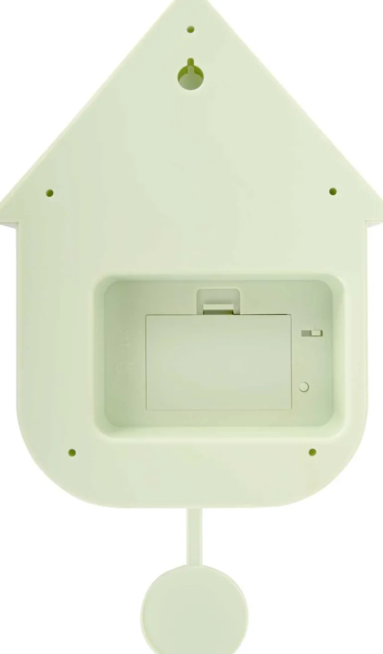 Horloge murale moderne Cuckoo (Vert clair)