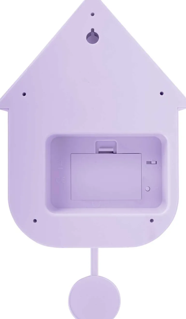 Horloge murale moderne Cuckoo (Violet clair)