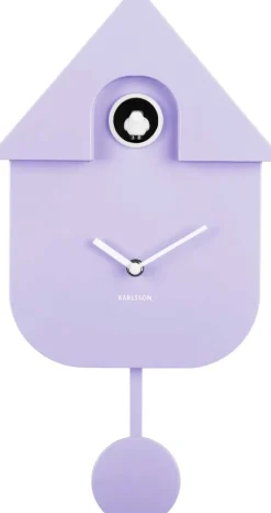 Horloge murale moderne Cuckoo (Violet clair)