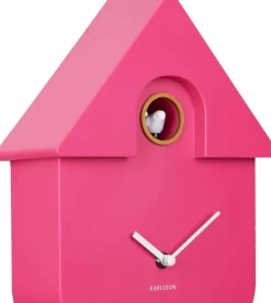 Horloge murale moderne Cuckoo (Rose)