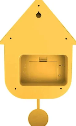 Horloge murale moderne Cuckoo (Jaune)