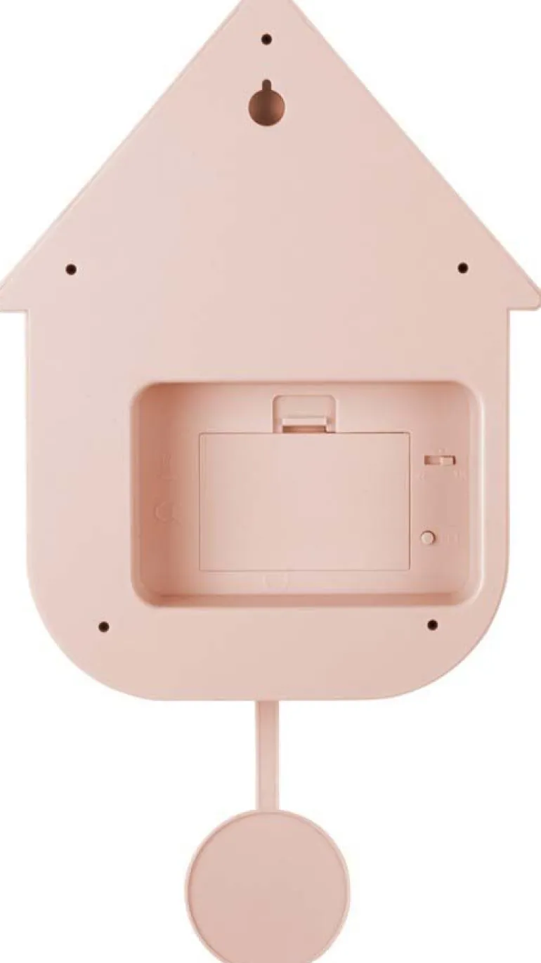 Horloge murale moderne Cuckoo (Rose pâle)
