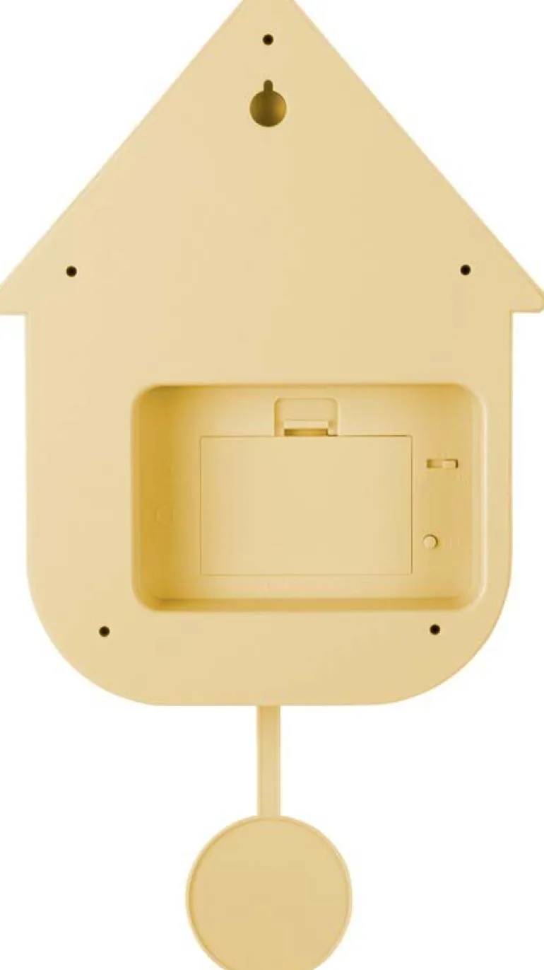 Horloge murale moderne Cuckoo (Jaune clair)