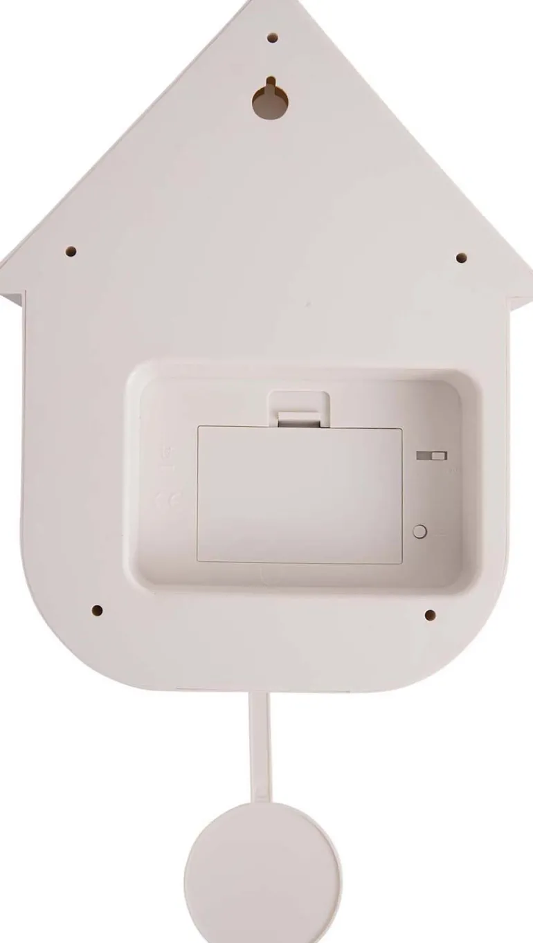 Horloge murale moderne Cuckoo (Blanc)