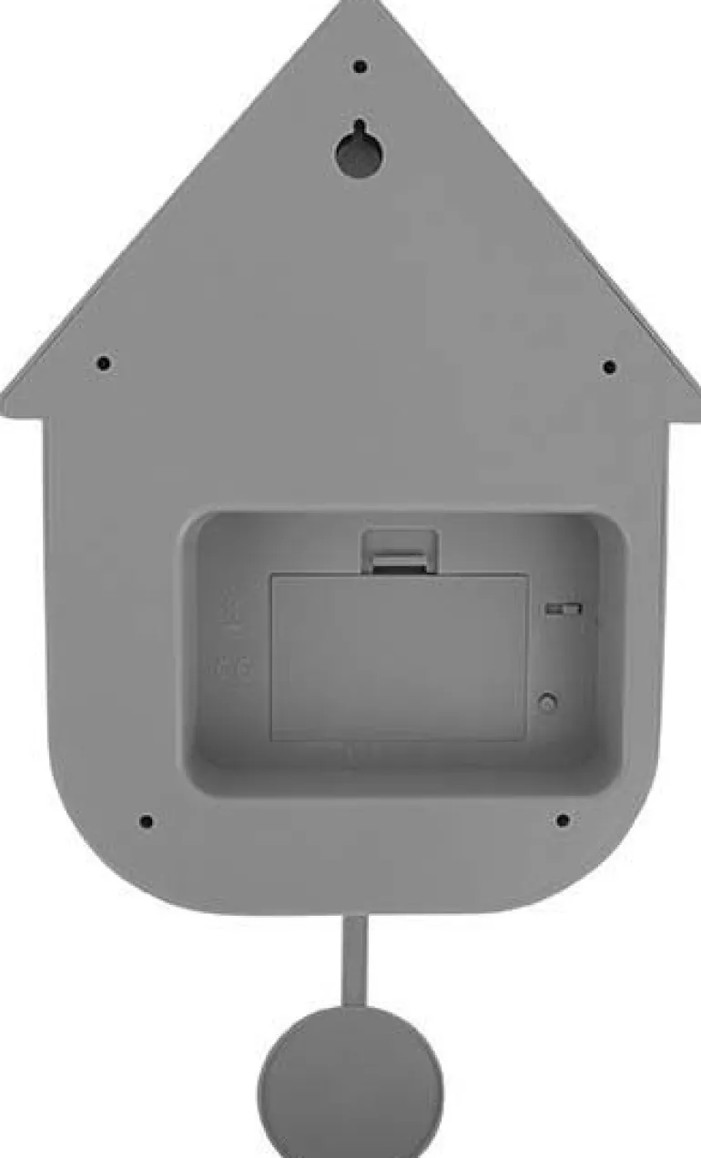 Horloge murale moderne Cuckoo (Gris souris)