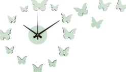 Horloge murale pastel DIY Butterfly (Vert clair)
