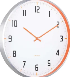 Horloge murale ronde 40 cm Sporty (Orange)