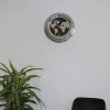Horloge néon mappemonde 30 cm