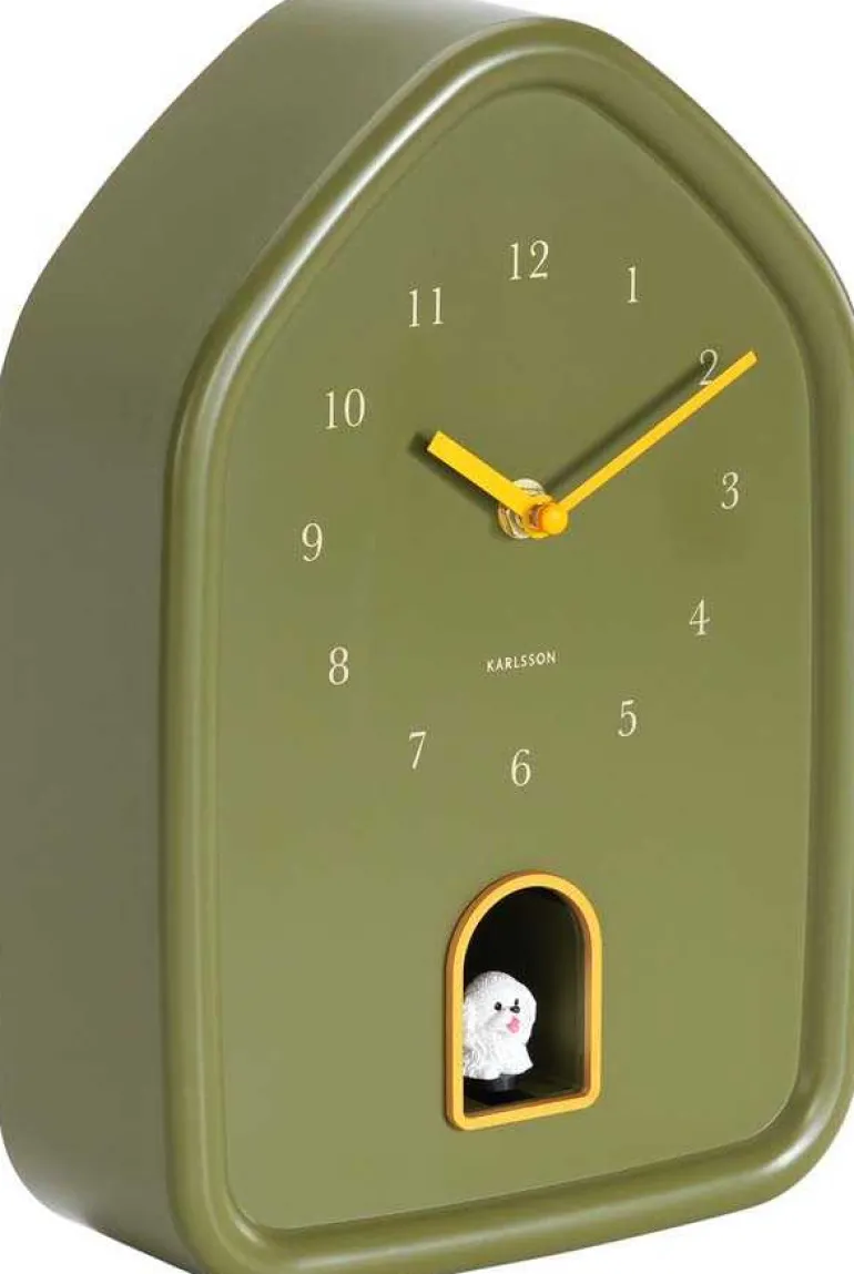 Horloge à poser Modern Doggy (Vert)