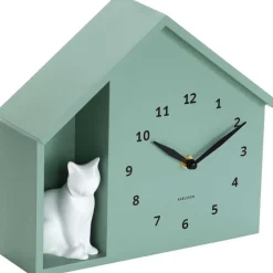 Horloge à poser Siting cat (Jade)