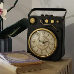 Horloge à poser vintage tourne disque