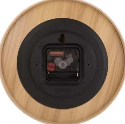 Horloge ronde en bois Pure 22 cm (Noir)