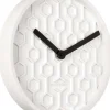 Horloge ronde en béton Honey 31 cm (Blanc)