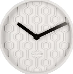 Horloge ronde en béton Honey 31 cm (Blanc)