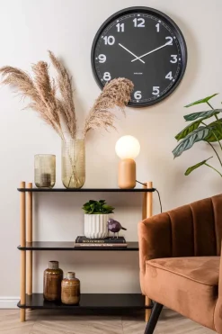 Horloge ronde en métal New classic 60 cm (Noir)