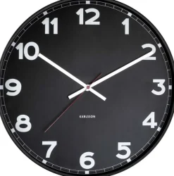 Horloge ronde en métal New classic 40 cm (Noir)