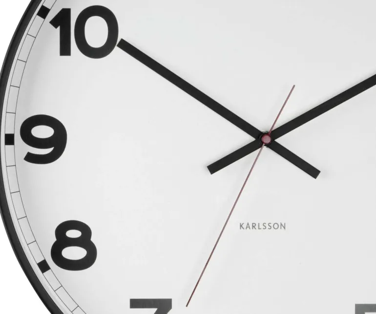 Horloge ronde en métal New classic 40 cm (Blanc)