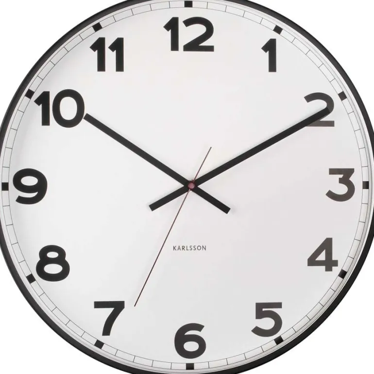 Horloge ronde en métal New classic 40 cm (Blanc)