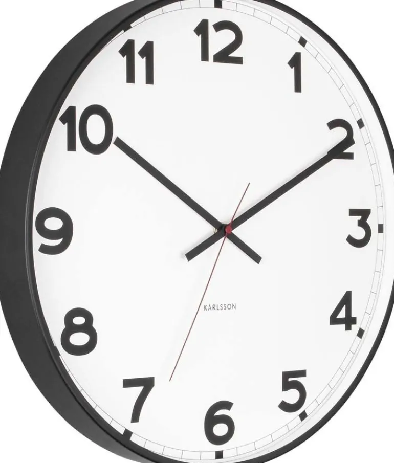 Horloge ronde en métal New classic 40 cm (Blanc)
