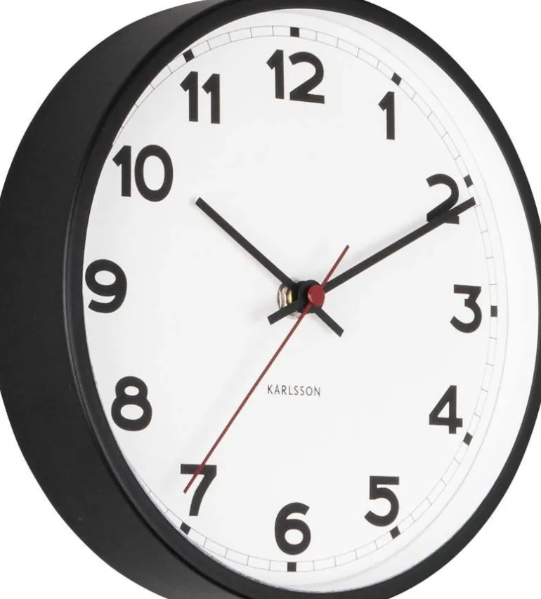Horloge ronde en métal New classic 20 cm (Blanc)