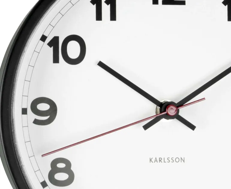 Horloge ronde en métal New classic 20 cm (Blanc)