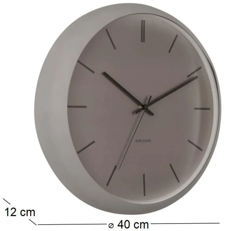 Horloge ronde en métal Nirvana Globe 40 cm