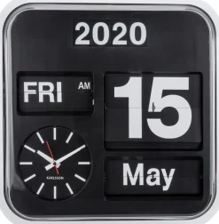Horloge vintage Big Flip 43 cm (Blanc)