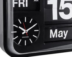 Horloge vintage Big Flip 43 cm (Noir)