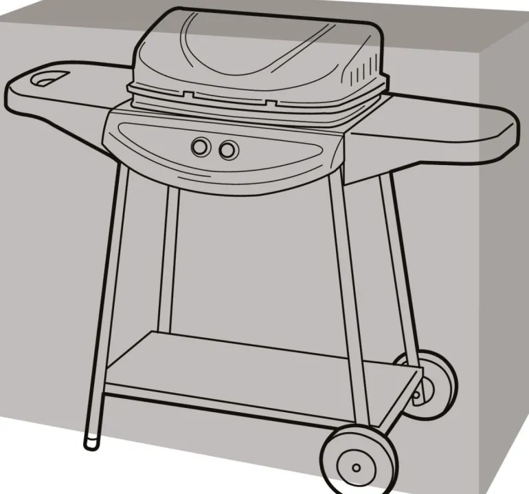 Housse de protection barbecue rectangulaire (124 cm de long)