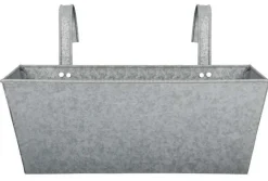 Jardinière balcon en zinc à suspendre (Gris)